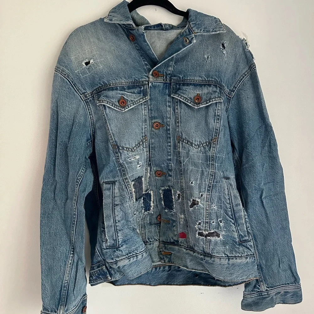 Distressed Denim Jacket - Picture 1 of 5